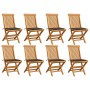 Garden chairs 8 pcs teak wood with taupe gray cushions by , Garden chairs - Ref: Foro24-3072925, Price: 504,92 €, Discount: %
