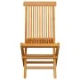 Garden chairs 8 pcs solid teak wood with cream cushions by , Garden chairs - Ref: Foro24-3072919, Price: 485,09 €, Discount: %