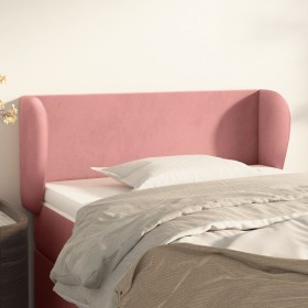 Pink velvet headboard 103x23x78/88 cm by , Headboards and footboards - Ref: Foro24-3116911, Price: 44,62 €, Discount: %