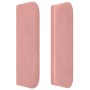 Pink velvet headboard 103x16x78/88 cm by , Headboards and footboards - Ref: Foro24-3118535, Price: 45,30 €, Discount: %