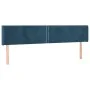 Cabecero de terciopelo azul oscuro 163x16x78/88 cm de , Cabeceros y pies de cama - Ref: Foro24-3118686, Precio: 70,11 €, Desc...