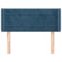 Dunkelblauer Samtkopfteil 83x16x78/88 cm von , Kopf- und Fußteile - Ref: Foro24-3118942, Preis: 42,11 €, Rabatt: %
