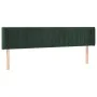 Kopfteil aus dunkelgrünem Samt 183x16x78/88 cm von , Kopf- und Fußteile - Ref: Foro24-3119069, Preis: 81,23 €, Rabatt: %
