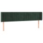 Kopfteil aus dunkelgrünem Samt 183x16x78/88 cm von , Kopf- und Fußteile - Ref: Foro24-3119069, Preis: 83,61 €, Rabatt: %