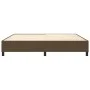 Dark brown fabric bed frame 200x200 cm by , Beds and slatted bases - Ref: Foro24-3120889, Price: 125,99 €, Discount: %