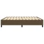 Dark brown fabric bed frame 200x200 cm by , Beds and slatted bases - Ref: Foro24-3120889, Price: 125,99 €, Discount: %