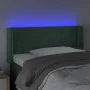 Kopfteil mit LED-Beleuchtung aus dunkelgrünem Samt 103x16x78/88 cm von , Kopf- und Fußteile - Ref: Foro24-3123001, Preis: 59,...