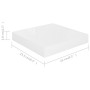 Schwebendes Wandregal 4 Stück MDF glänzend weiß 23x23,5x3,8cm von vidaXL, Regale und Regale - Ref: Foro24-323741, Preis: 42,0...