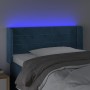 Kopfteil mit LED-Beleuchtung aus dunkelblauem Samt 103x16x78/88 cm von , Kopf- und Fußteile - Ref: Foro24-3123422, Preis: 56,...