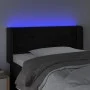 Kopfteil mit LED-Beleuchtung aus schwarzem Samt 103x16x78/88 cm von , Kopf- und Fußteile - Ref: Foro24-3123420, Preis: 54,80 ...