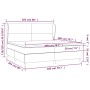 Boxspringbett mit grauem Taupe-Stoffbezug und Matratze 200x200 cm. von , Betten und Lattenroste - Ref: Foro24-3127833, Preis:...