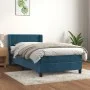 Dark blue velvet box spring bed with mattress 80x200 cm by , Beds and slatted bases - Ref: Foro24-3130809, Price: 272,10 €, D...