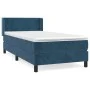 Dark blue velvet box spring bed with mattress 80x200 cm by , Beds and slatted bases - Ref: Foro24-3130809, Price: 272,10 €, D...