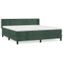Box spring bed with dark green velvet mattress 180x200 cm by , Beds and slatted bases - Ref: Foro24-3130856, Price: 568,29 €,...