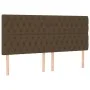 Box spring bed with dark brown fabric mattress 200x200 cm by , Beds and slatted bases - Ref: Foro24-3131700, Price: 720,82 €,...