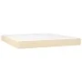 Box spring bed with mattress and LED lights, cream fabric, 180x200 cm. by , Beds and slatted bases - Ref: Foro24-3133178, Pri...