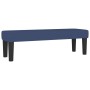 Box spring bed with blue fabric mattress 140x190 cm by , Beds and slatted bases - Ref: Foro24-3136435, Price: 559,00 €, Disco...