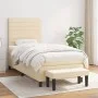 Box spring bed with cream-colored fabric mattress 80x200 cm by , Beds and slatted bases - Ref: Foro24-3136634, Price: 349,30 ...
