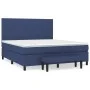 Box spring bed with blue fabric mattress 160x200 cm by , Beds and slatted bases - Ref: Foro24-3136771, Price: 590,47 €, Disco...
