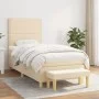 Boxspringbett mit cremefarbenem Stoffmatratze 90x200 cm. von , Betten und Lattenroste - Ref: Foro24-3137050, Preis: 342,45 €,...