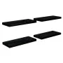Schwebendes Wandregal, 4 Stück, glänzendes schwarzes MDF, 60 x 23,5 x 3,8 cm von vidaXL, Regale und Regale - Ref: Foro24-3237...