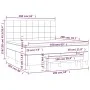 Box spring bed with cream-colored fabric mattress 140x200 cm by , Beds and slatted bases - Ref: Foro24-3137162, Price: 545,42...