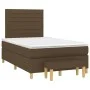 Box spring bed with dark brown fabric mattress 120x200 cm by , Beds and slatted bases - Ref: Foro24-3137224, Price: 420,83 €,...