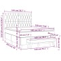 Cama box spring con colchón tela color crema 140x190 cm de , Camas y somieres - Ref: Foro24-3137394, Precio: 579,31 €, Descue...