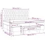 Box spring bed with gray taupe fabric mattress 200x200 cm by , Beds and slatted bases - Ref: Foro24-3137425, Price: 871,14 €,...