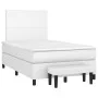 Box spring bed with white synthetic leather mattress 120x200 cm by , Beds and slatted bases - Ref: Foro24-3137534, Price: 446...