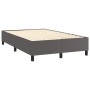 Boxspringbett mit Kunstleder-Matratze in Grau, 120x200 cm. von , Betten und Lattenroste - Ref: Foro24-3137597, Preis: 440,78 ...