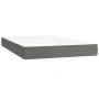 Box spring bed with gray synthetic leather mattress 120x200 cm by , Beds and slatted bases - Ref: Foro24-3137597, Price: 448,...