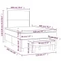 Box spring bed with gray synthetic leather mattress 120x200 cm by , Beds and slatted bases - Ref: Foro24-3137597, Price: 448,...