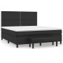 Box spring bed with black synthetic leather mattress 160x200 cm by , Beds and slatted bases - Ref: Foro24-3137611, Price: 617...