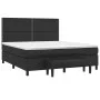 Box spring bed with black synthetic leather mattress 160x200 cm by , Beds and slatted bases - Ref: Foro24-3137611, Price: 605...