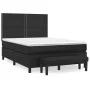 Box spring bed with black synthetic leather mattress 140x200cm by , Beds and slatted bases - Ref: Foro24-3137605, Price: 519,...