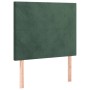 Box spring bed with dark green velvet mattress 90x190 cm by , Beds and slatted bases - Ref: Foro24-3137698, Price: 359,45 €, ...