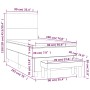 Boxspringbett mit dunkelgrünem Samtmatratze 90x190 cm. von , Betten und Lattenroste - Ref: Foro24-3137698, Preis: 359,45 €, R...