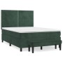 Box spring bed with dark green velvet mattress 140x190 cm by , Beds and slatted bases - Ref: Foro24-3137782, Price: 519,22 €,...