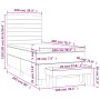 Boxspringbett mit dunkelgrünem Samtmatratze 100x200 cm. von , Betten und Lattenroste - Ref: Foro24-3137890, Preis: 394,11 €, ...