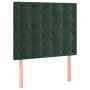 Box spring bed with dark green velvet mattress 90x200 cm by , Beds and slatted bases - Ref: Foro24-3138064, Price: 373,61 €, ...
