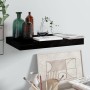 Estante flotante de pared negro brillante MDF 40x23x3,8 cm de vidaXL, Estantes y estanterías - Ref: Foro24-323763, Precio: 18...