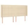 Box spring bed with mattress and LED lights, cream fabric, 180x200 cm. by , Beds and slatted bases - Ref: Foro24-3138898, Pri...