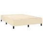 Box spring bed with cream-colored fabric mattress 140x190 cm by , Beds and slatted bases - Ref: Foro24-3136674, Price: 528,29...