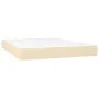 Box spring bed with cream-colored fabric mattress 140x190 cm by , Beds and slatted bases - Ref: Foro24-3136674, Price: 528,29...