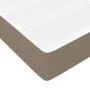 Box spring bed with gray taupe fabric mattress 200x200 cm by , Beds and slatted bases - Ref: Foro24-3144451, Price: 585,13 €,...