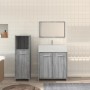 Set de muebles de baño 3 pzas madera contrachapada gris sonoma de , Muebles de baño - Ref: Foro24-3154407, Precio: 100,03 €, ...