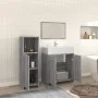 3-piece bathroom furniture set made of gray Sonoma plywood by , Bathroom furniture - Ref: Foro24-3154407, Price: 95,01 €, Dis...