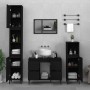 Juego de muebles de baño 3 pzas madera contrachapada negro de , Muebles de baño - Ref: Foro24-3185606, Precio: 221,67 €, Desc...