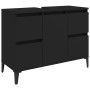 Juego de muebles de baño 3 pzas madera contrachapada negro de , Muebles de baño - Ref: Foro24-3185606, Precio: 221,67 €, Desc...